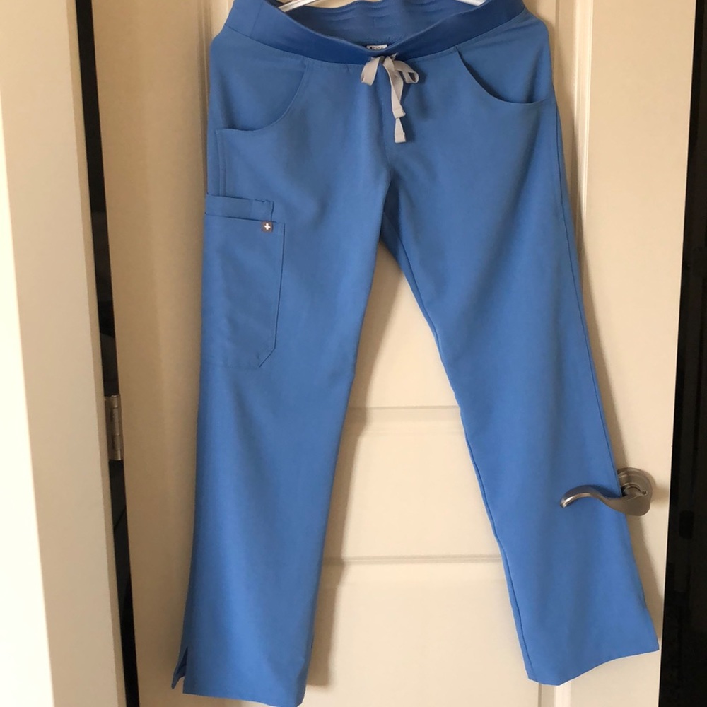 Figs scrub pants - Kade - PETITE XS - ceil blue